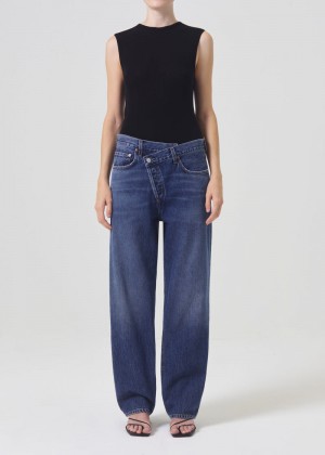 Jeans Agolde Criss Cross Upsized Mujer Control | XFVITRN-15