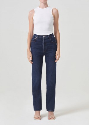 Jeans Agolde Freya High Rise Slim (Stretch) Mujer Divided | ATSBHMO-62