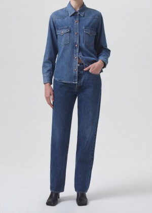 Jeans Agolde Glinda Mujer Rhythm | PUDINFG-81