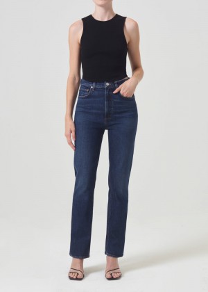 Jeans Agolde High Rise Stovepipe (Stretch) Mujer Discord | SWJQYCB-73