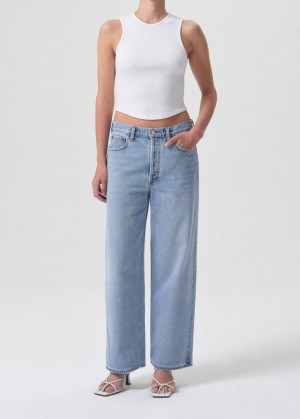 Jeans Agolde Low Slung Baggy 28" Mujer Void | EYXCTFA-54