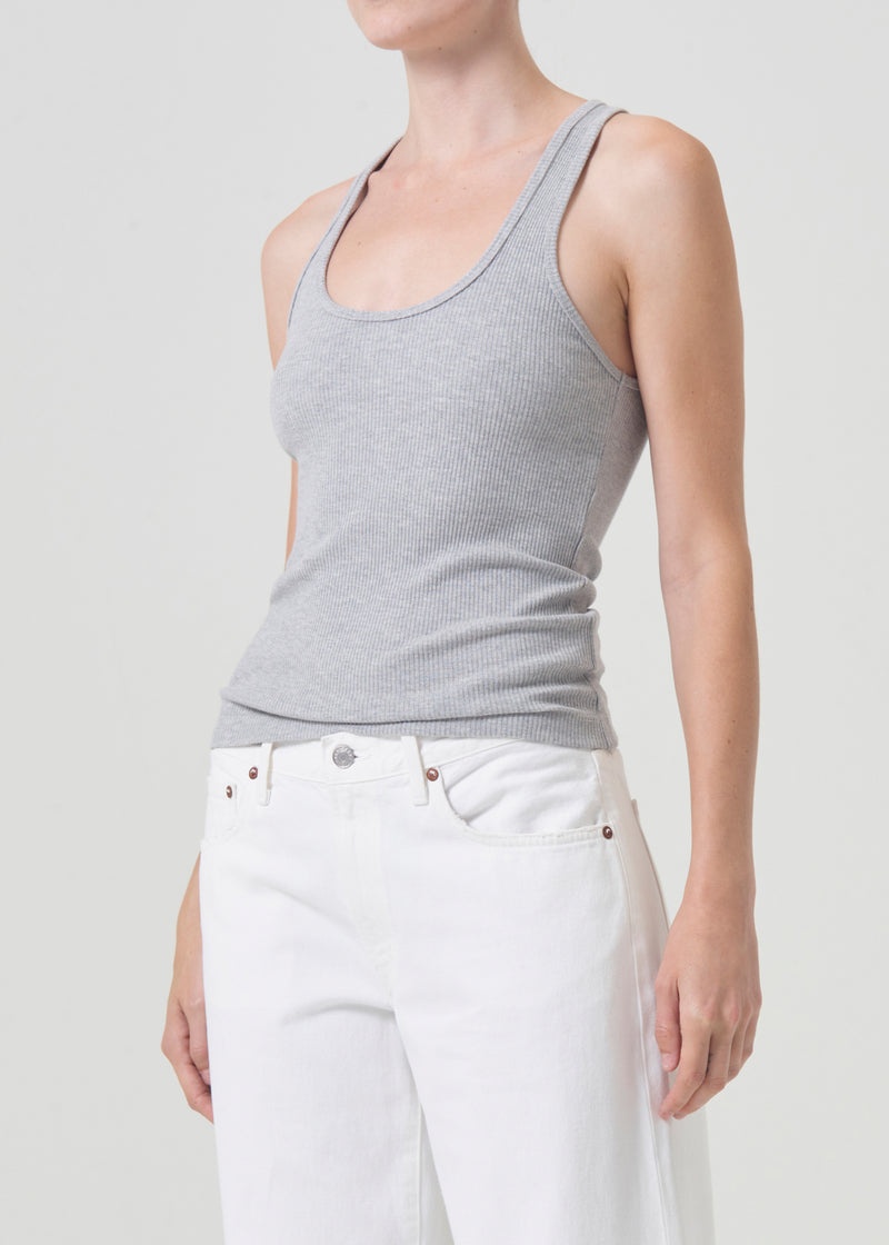 Camiseta Tirantes Agolde Bianca Mujer Gris | ZBQYSGK-67