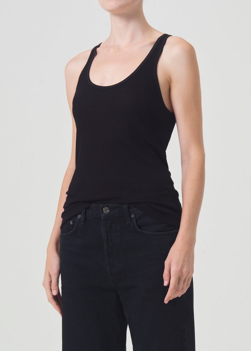 Camiseta Tirantes Agolde Karla Mujer Negras | PYRIGWD-72