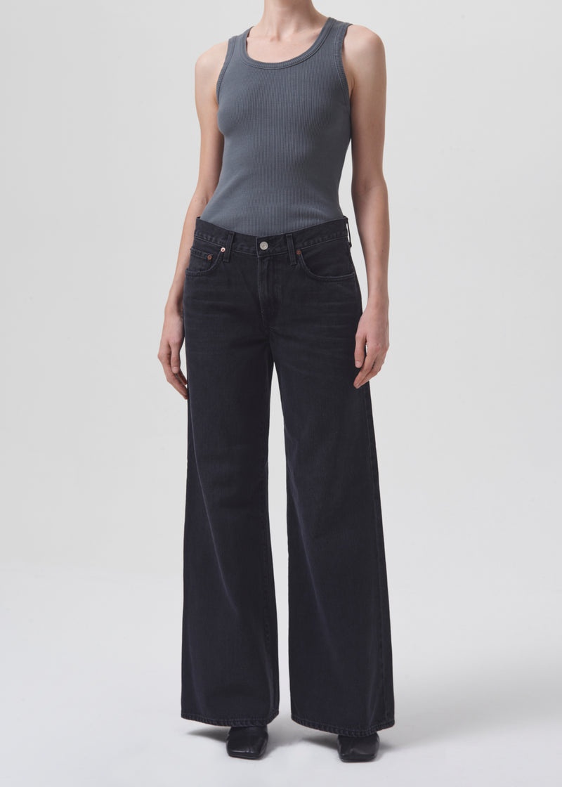 Jeans Agolde Clara Low Rise Baggy Flare Mujer Mascara | MSJPVOD-01