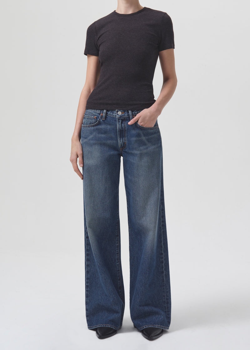 Jeans Agolde Clara Low Rise Baggy Flare Mujer Noise | KVTHEQS-16