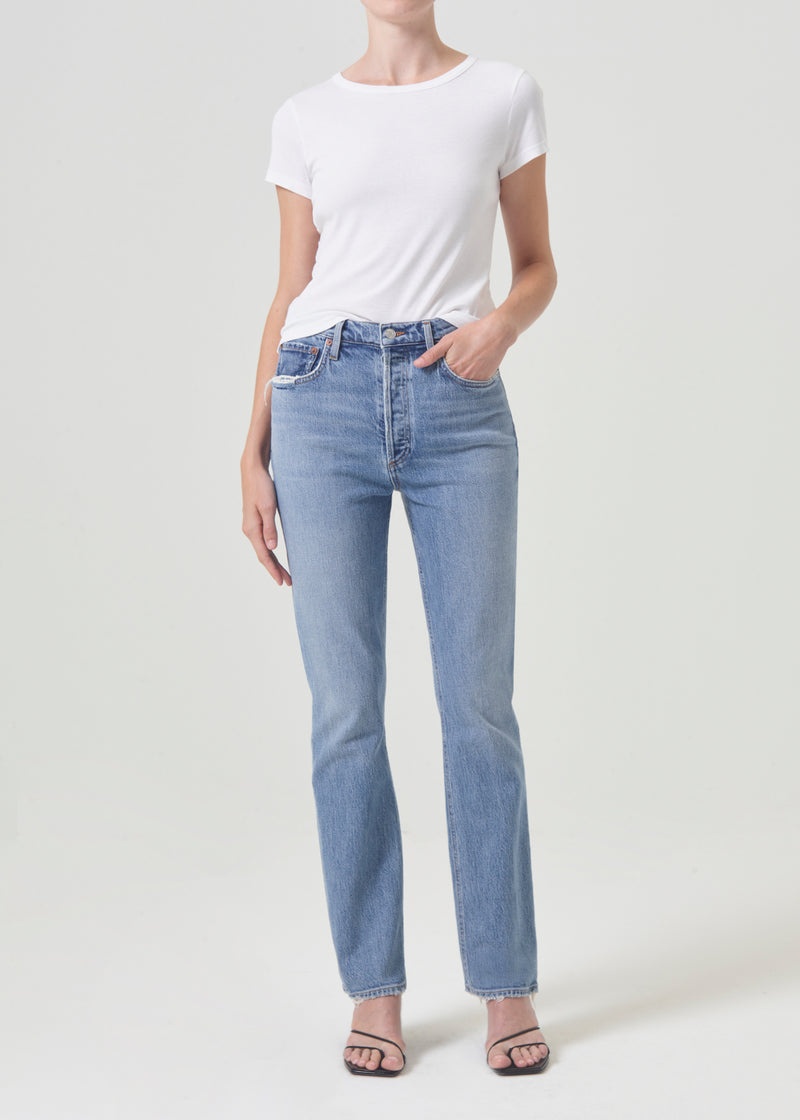 Jeans Agolde Freya High Rise Slim (Stretch) Mujer Quiver | XVLOAWY-53