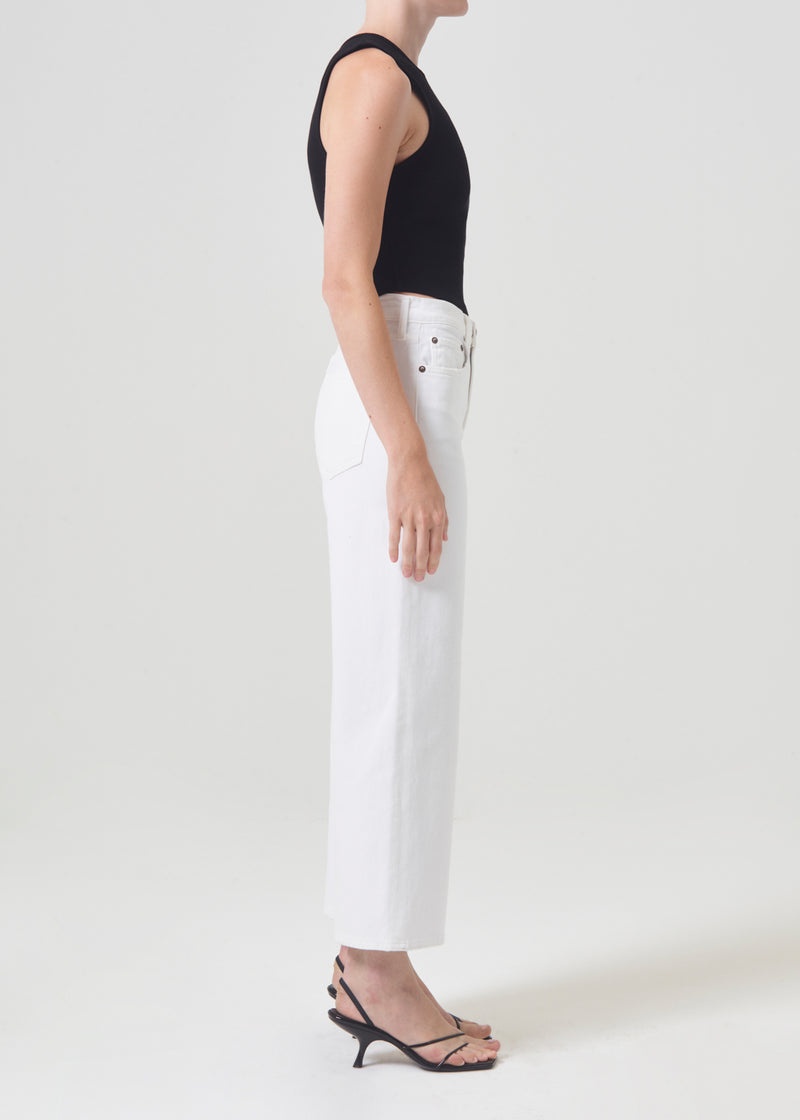 Jeans Agolde Harper Crop Mujer Creme | GUXDBWN-08