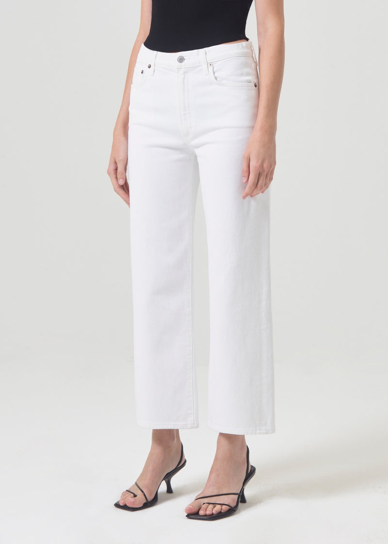 Jeans Agolde Harper Crop Mujer Creme | GUXDBWN-08