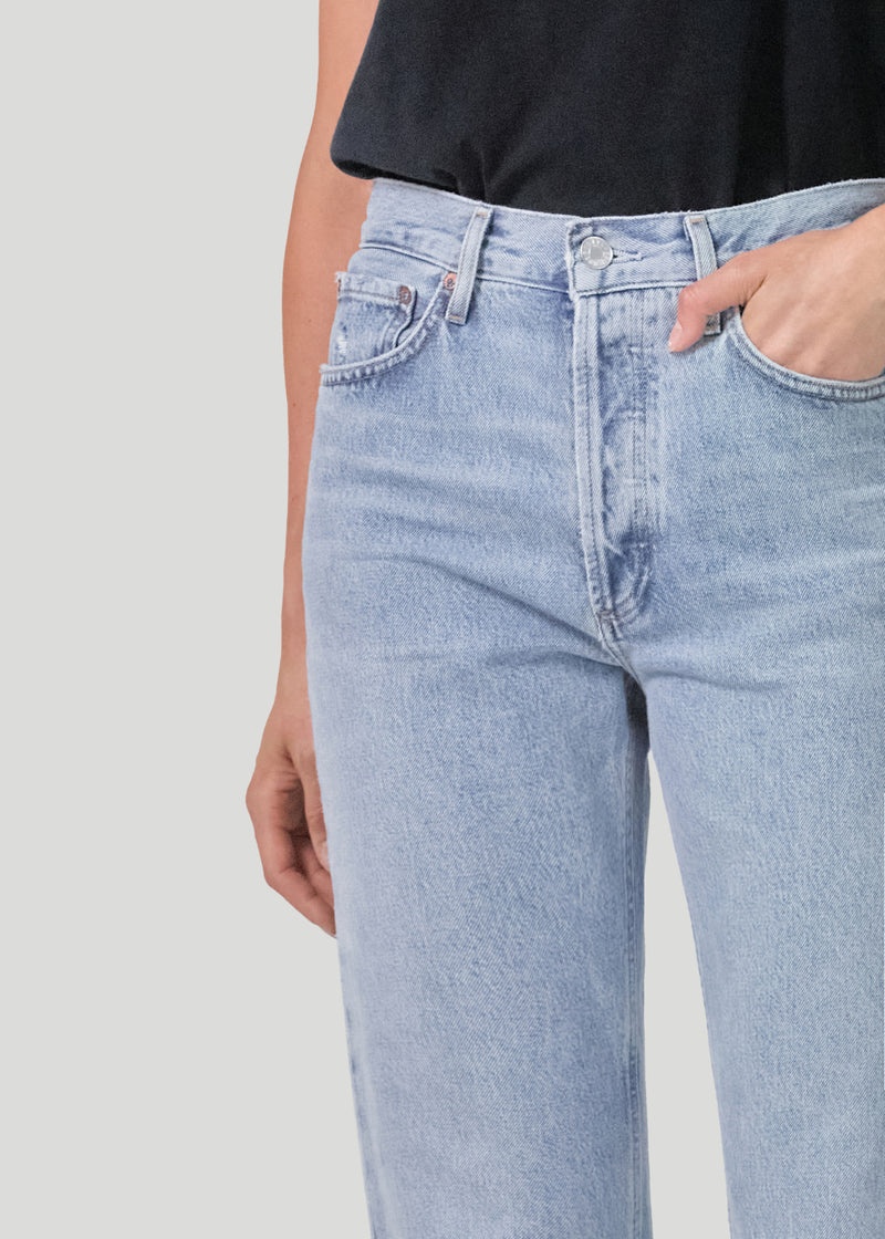 Jeans Agolde Lana Mid Rise Directo Mujer Riptide | SOYEULW-27