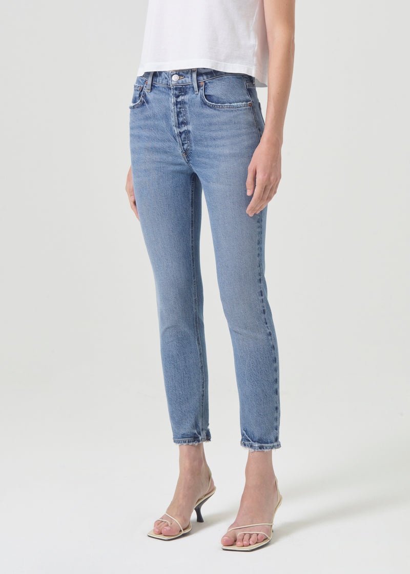 Jeans Agolde Nico High Rise Slim Fit (STRETCH) Mujer Blame | SIKLACF-87