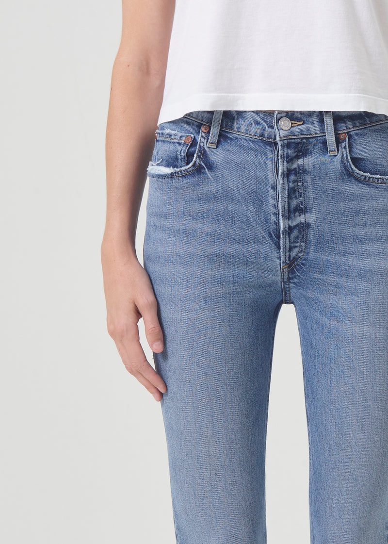 Jeans Agolde Nico High Rise Slim Fit (STRETCH) Mujer Blame | SIKLACF-87