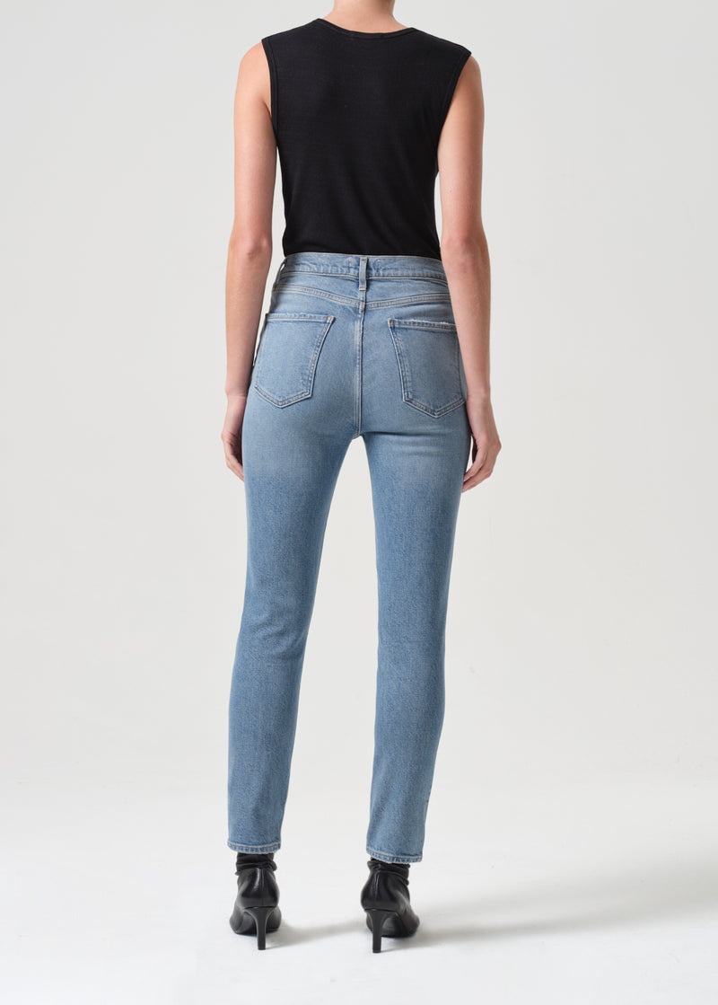 Jeans Agolde Nico High Rise Slim Fit (STRETCH) Mujer Helm | ZUCSWRL-56