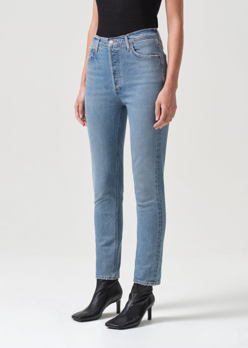 Jeans Agolde Nico High Rise Slim Fit (STRETCH) Mujer Helm | ZUCSWRL-56