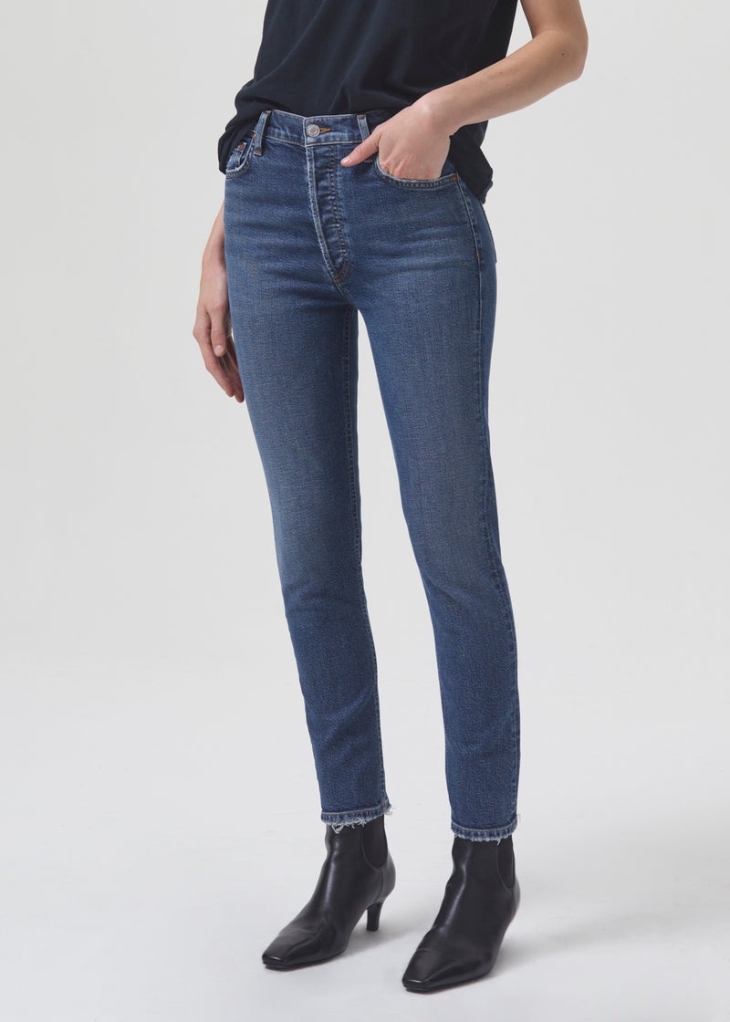 Jeans Agolde Nico High Rise Slim Fit (STRETCH) Mujer Limit | OMYAUWS-51