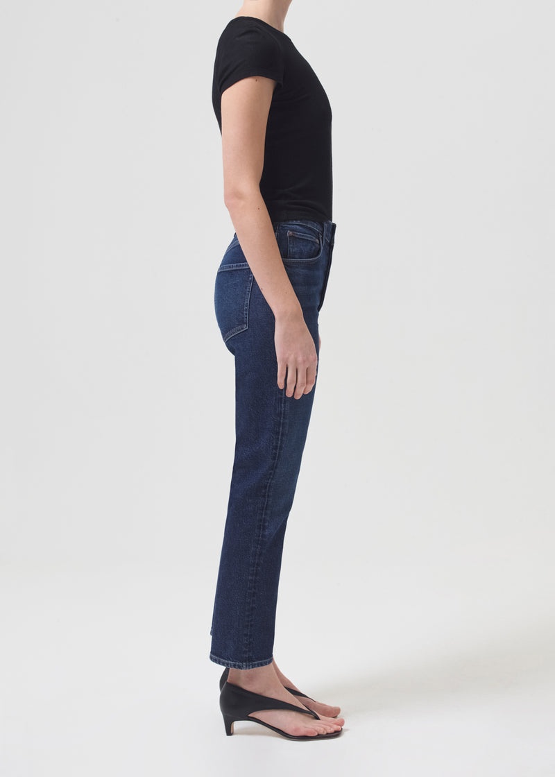 Jeans Agolde Riley High Rise Directo Crop (Stretch) Mujer Divided | YNMALPD-87