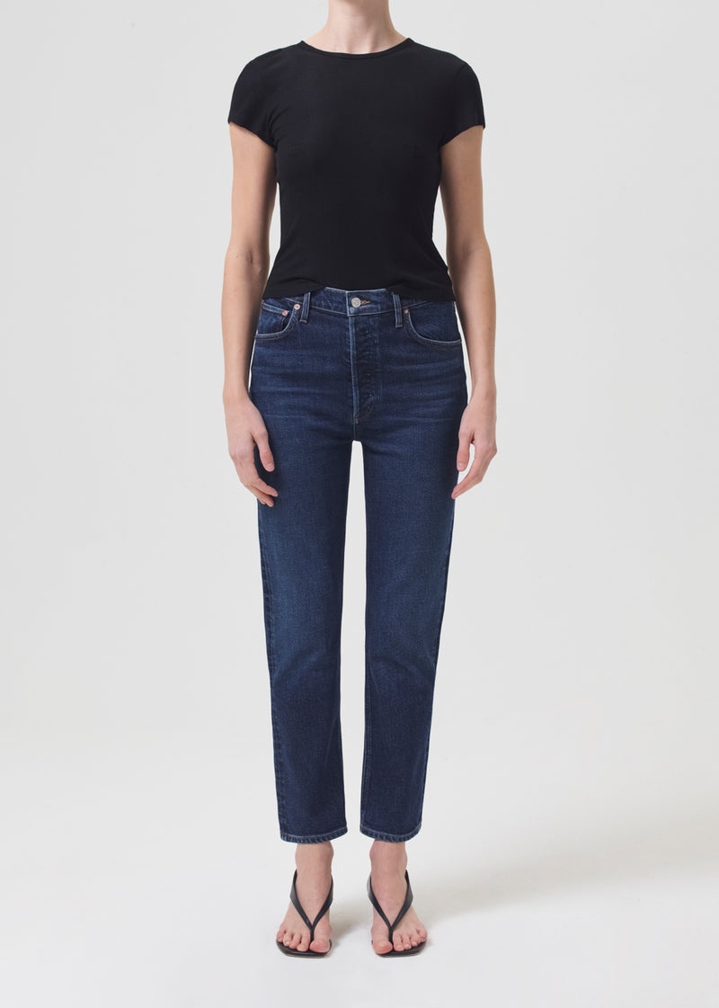 Jeans Agolde Riley High Rise Directo Crop (Stretch) Mujer Divided | YNMALPD-87