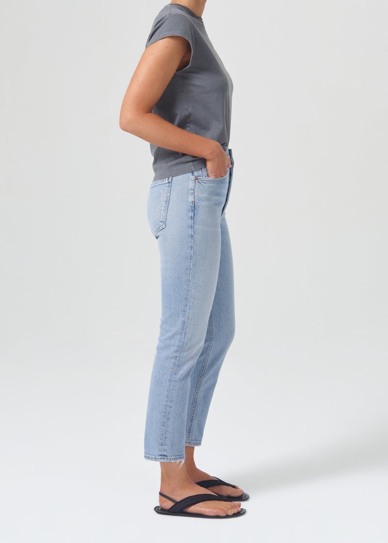 Jeans Agolde Riley High Rise Directo Crop (Stretch) Mujer Dynamic | NTXZJDI-40