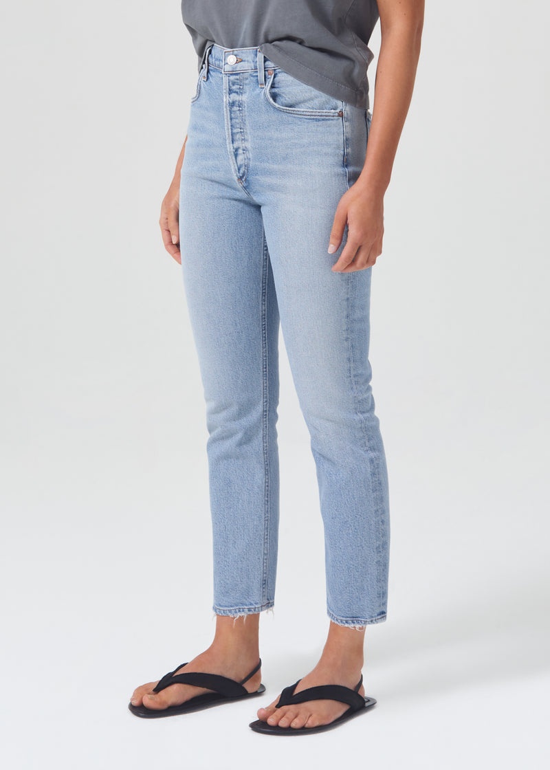 Jeans Agolde Riley High Rise Directo Crop (Stretch) Mujer Dynamic | NTXZJDI-40