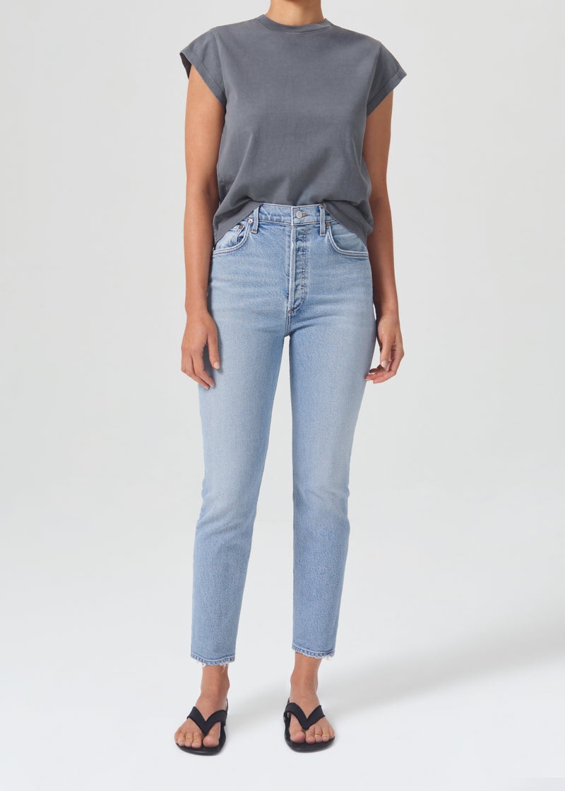 Jeans Agolde Riley High Rise Directo Crop (Stretch) Mujer Dynamic | NTXZJDI-40