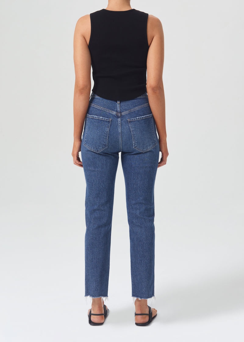 Jeans Agolde Riley High Rise Directo Crop (Stretch) Mujer Escape | XNZSCGR-13