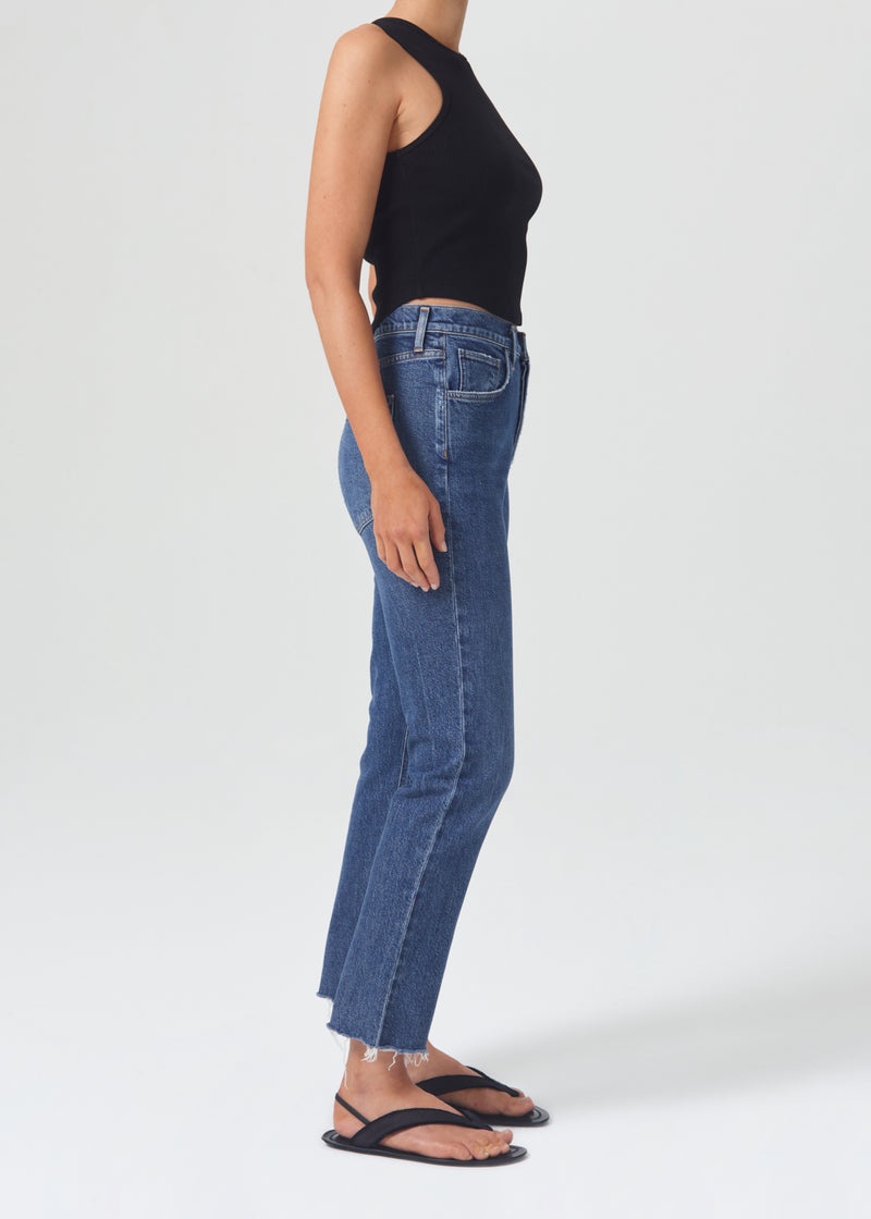 Jeans Agolde Riley High Rise Directo Crop (Stretch) Mujer Escape | XNZSCGR-13