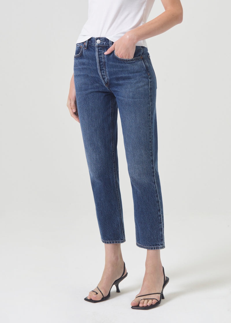 Jeans Agolde Riley High Rise Directo Crop Mujer Control | YXHDLRK-72