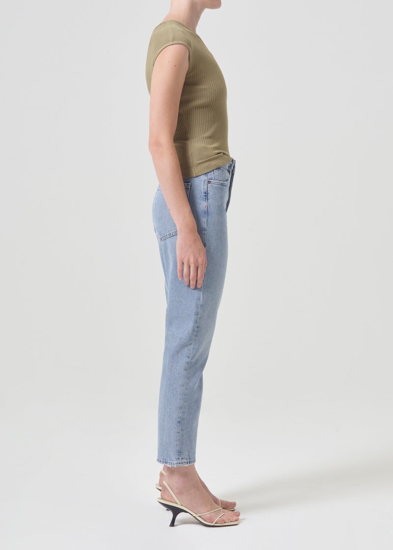 Jeans Agolde Riley High Rise Directo Crop Mujer Dimension | ERLHNAT-04