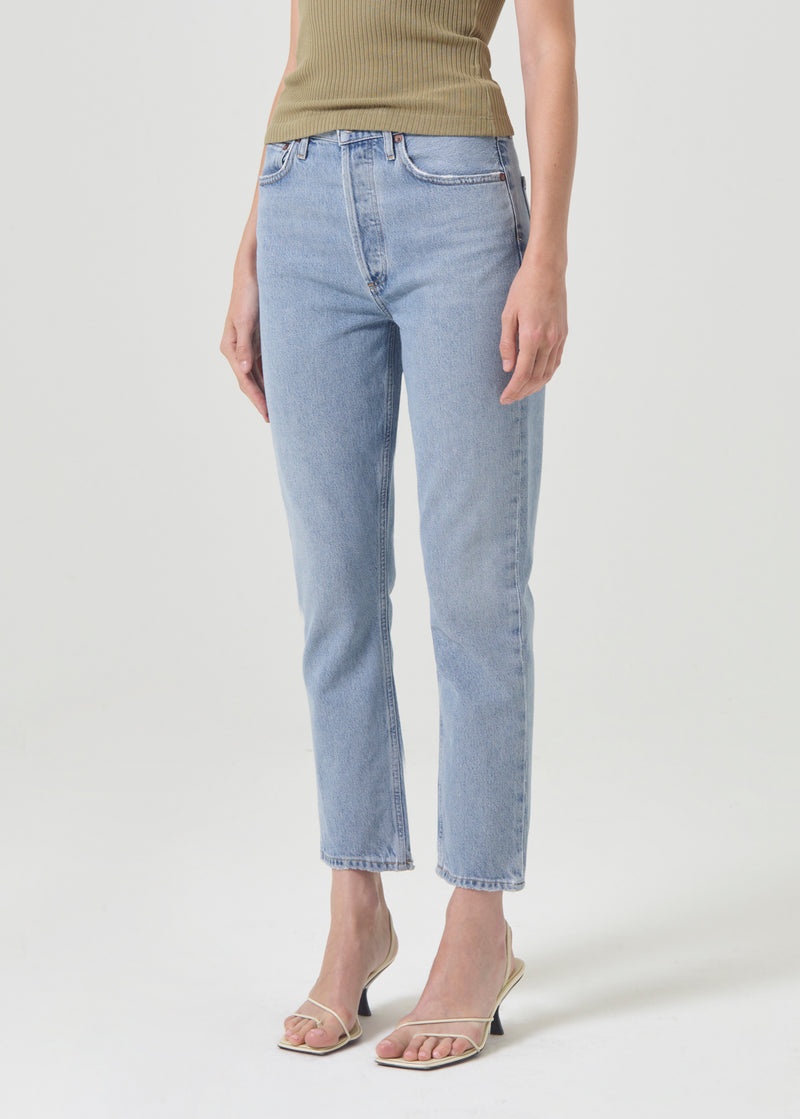 Jeans Agolde Riley High Rise Directo Crop Mujer Dimension | ERLHNAT-04