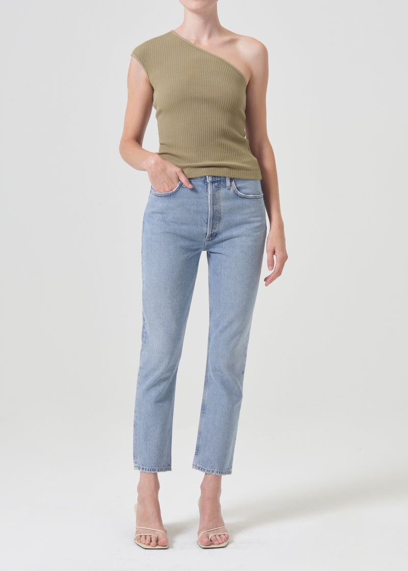 Jeans Agolde Riley High Rise Directo Crop Mujer Dimension | ERLHNAT-04