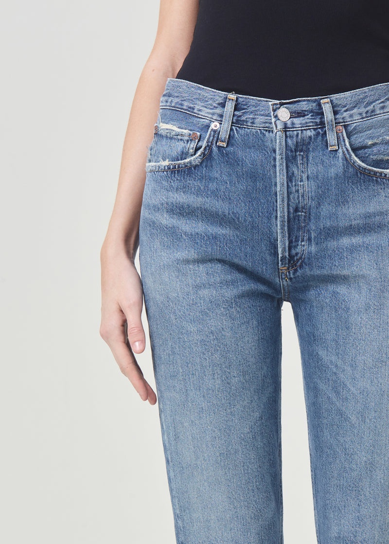 Jeans Agolde Riley High Rise Directo Crop Mujer Frequency | YXRVNIU-85