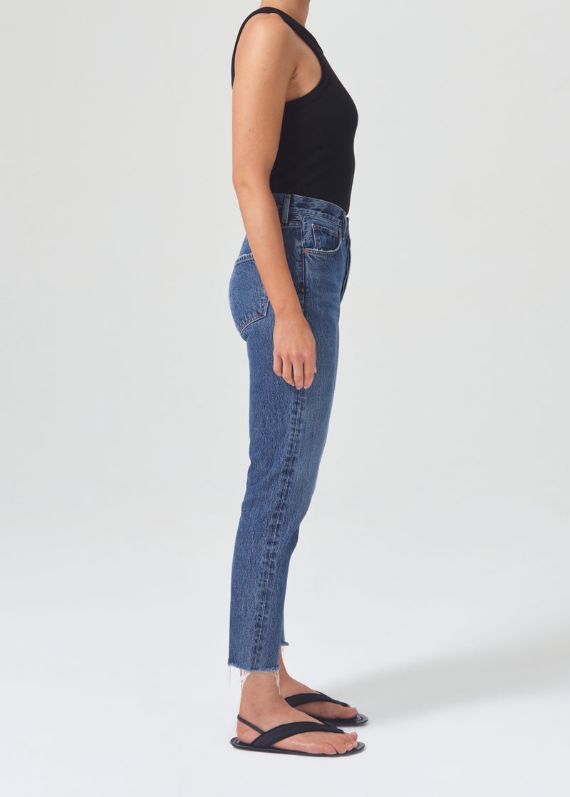 Jeans Agolde Riley High Rise Directo Crop Mujer Sphere | OBPCERF-17