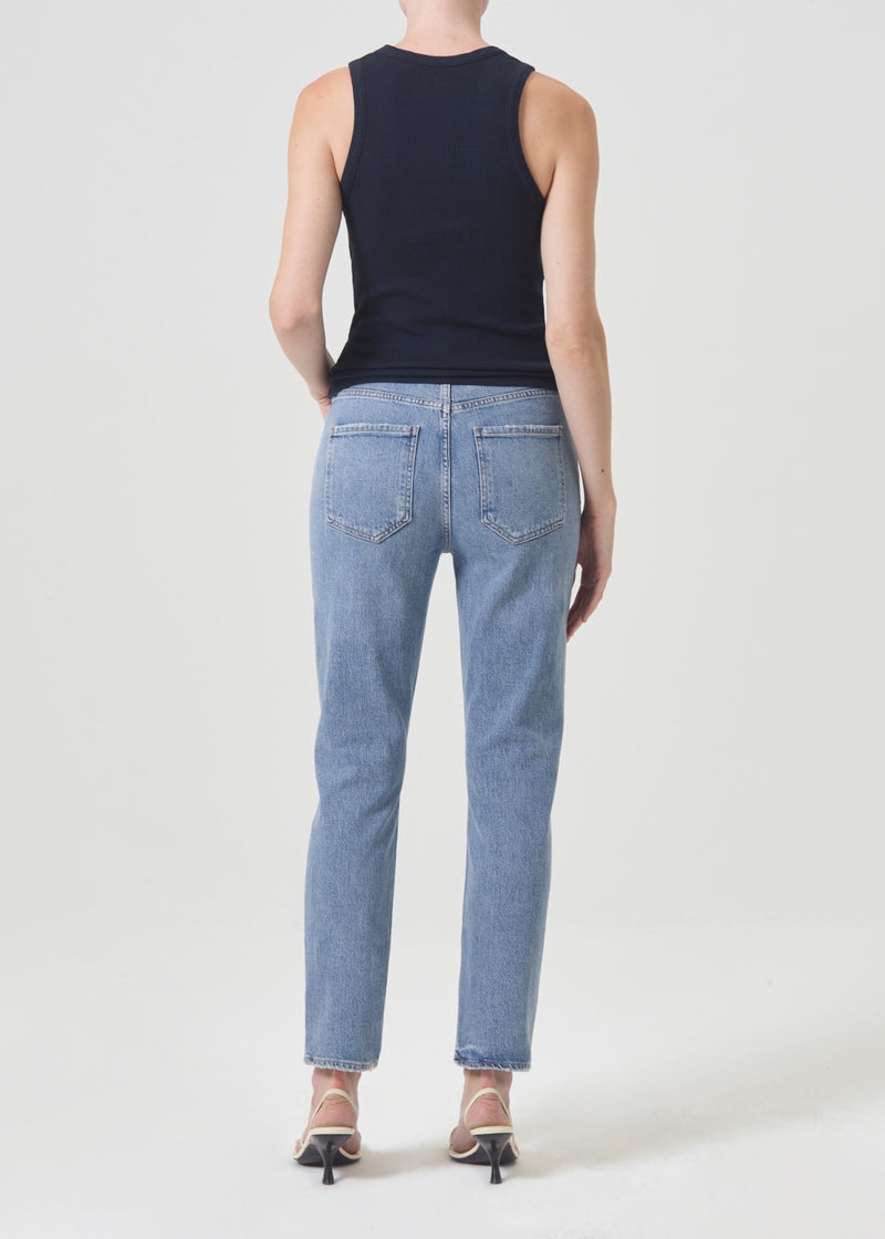 Jeans Agolde Riley Long High Rise Directo (Stretch) Mujer Quiver | VHRTQEU-92