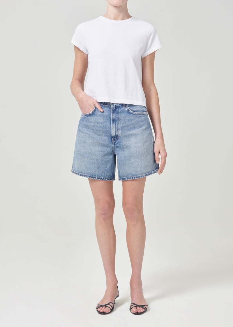 Short Agolde Stella High Rise Mujer Mode | OJNUSMP-64