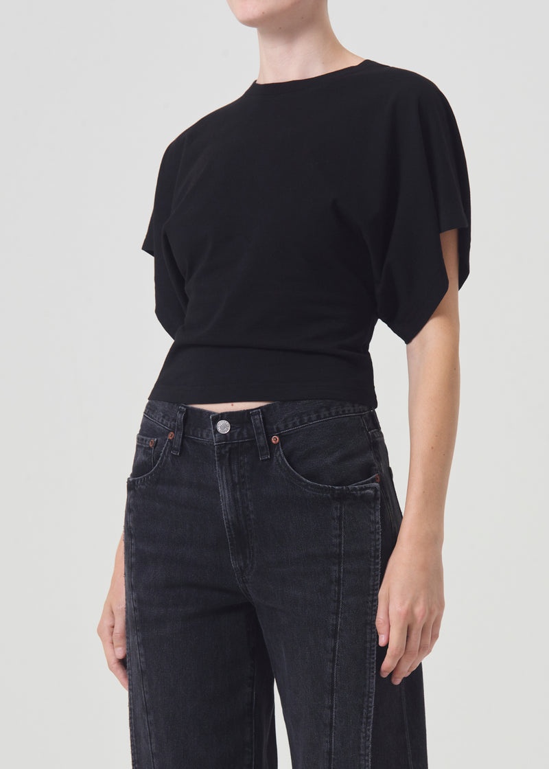 Tops Agolde Britt Tee Mujer Negras | ICRXGQT-73