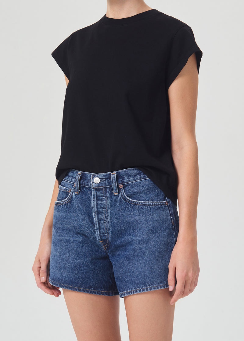 Tops Agolde Bryce Tee Mujer Negras | TZWNCSG-19